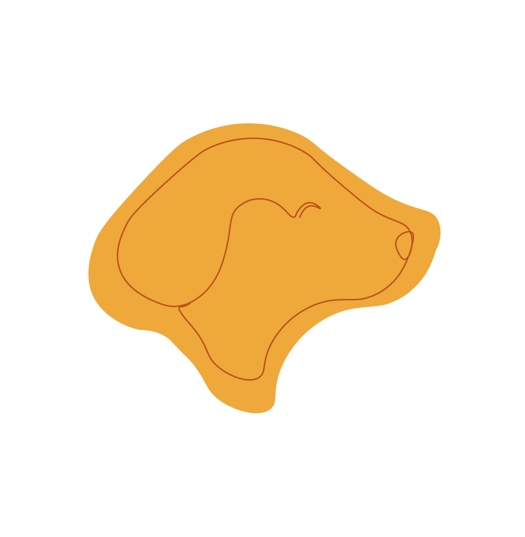 Logo de tête de chien